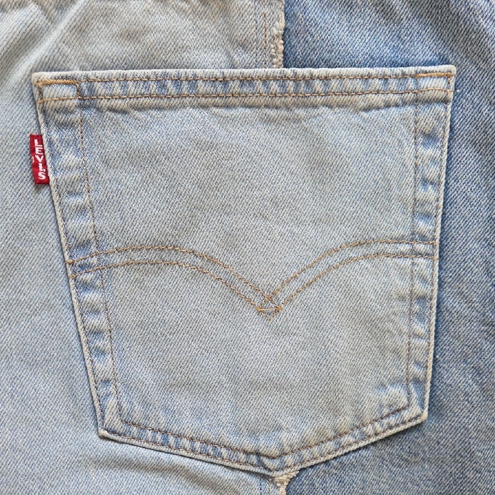 Levi's Premium Two-Tone Recrafted Baggy Dad Jeans - Size 28 - Picture 6 of 13